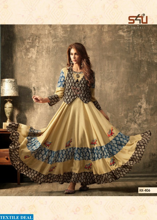 S4U Kalakriti Vol-4 Wholesale Anarkali Readymade Kurtis